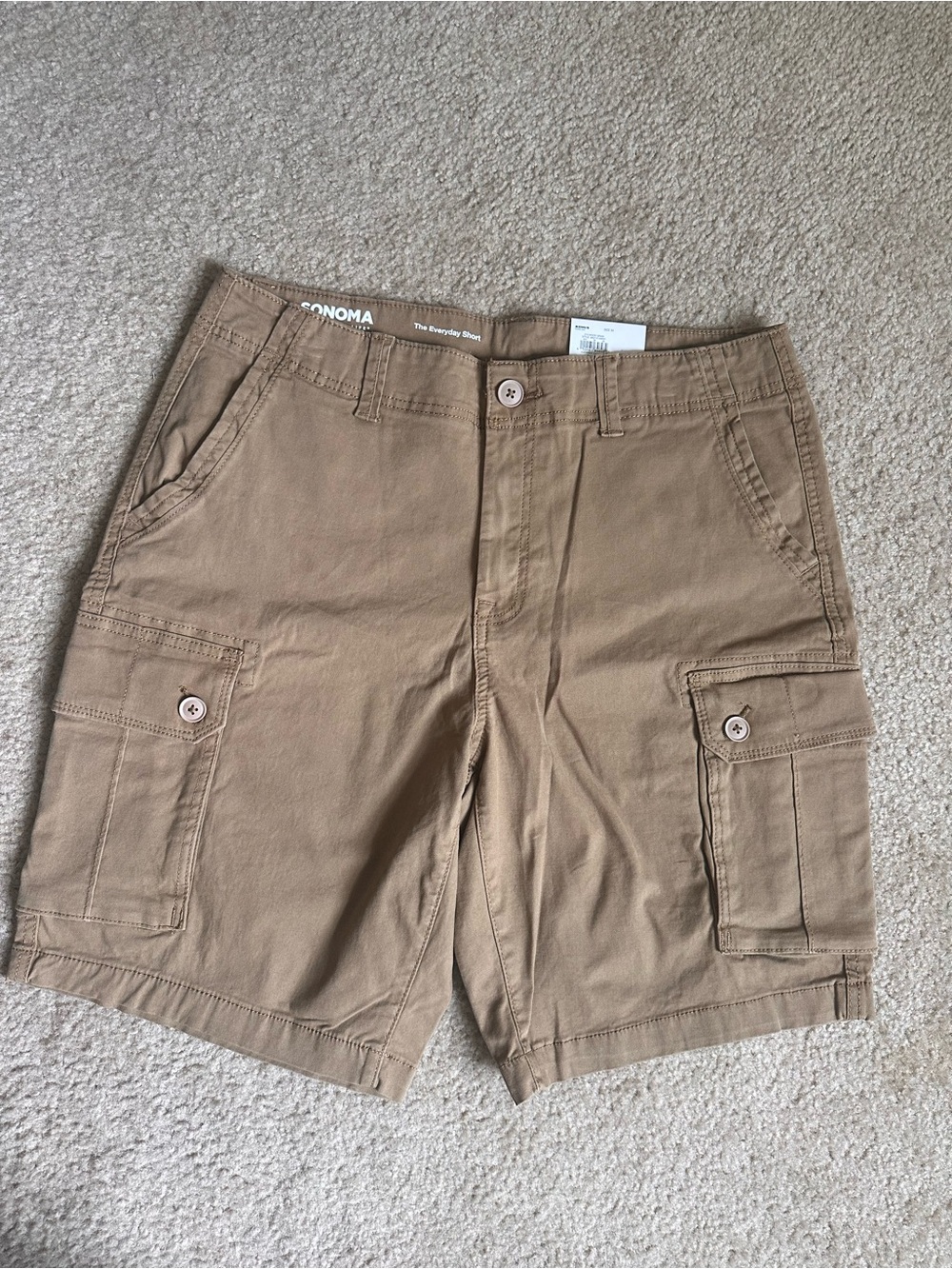 NWT Sonoma Men's Tan Cargo Shorts